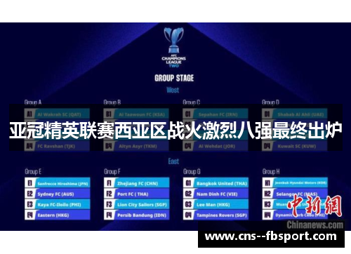 亚冠精英联赛西亚区战火激烈八强最终出炉 亚冠精英联赛西亚区战火激烈八强最终出炉